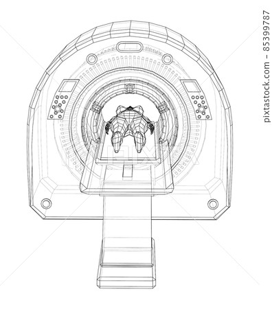 Female Patient Lying on a CT or MRI Scan Female Patient Lying on a CT or MRI Scan 85399787