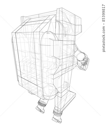 Astronaut concept. 3d illustration 85399817