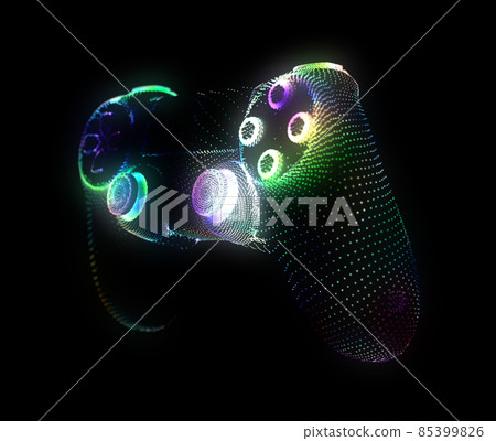Video game controllers made of multicolored...-插圖素材 [85399826] - PIXTA圖庫
