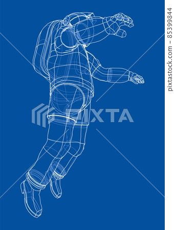 Astronaut concept. 3d illustration 85399844