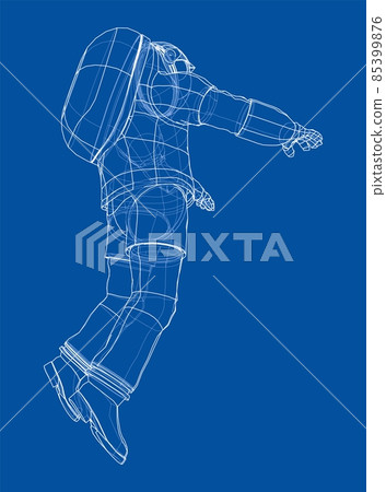 Astronaut concept. 3d illustration 85399876