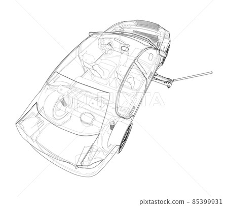 Concept car with Floor Car Jack 85399931