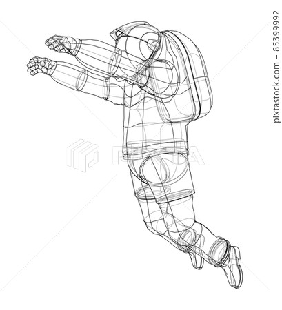 Astronaut concept. 3d illustration 85399992