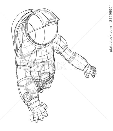Astronaut concept. 3d illustration 85399994