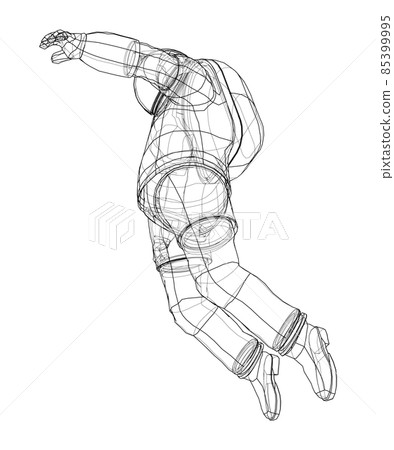 Astronaut concept. 3d illustration Astronaut concept. 3d illustration 85399995