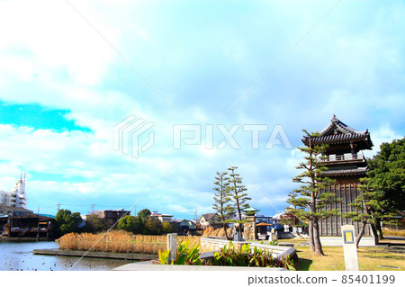 Scenery of Miya-no-Watashi Park in Nagoya City Scenery of Miya-no-Watashi Park in Nagoya City 85401199