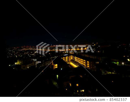 Night view of a residential area Night view of a residential area 85402337