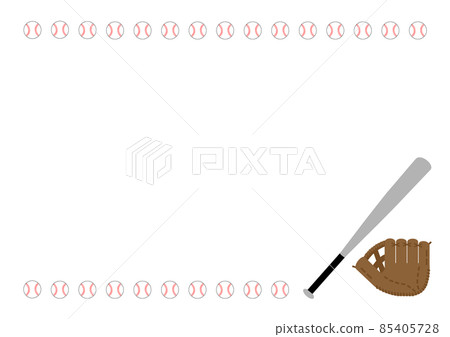 [棒球] 球、球棒和手套架 85405728