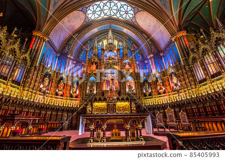 Notre Dame basilica, Montreal, Quebec, Canada 85405993