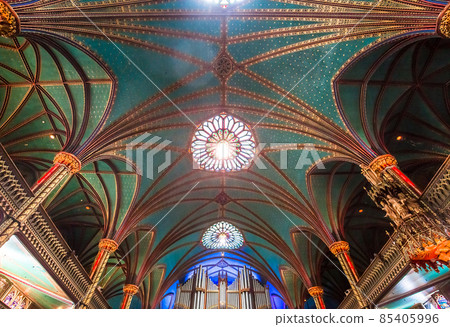 Notre Dame basilica, Montreal, Quebec, Canada 85405996
