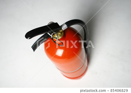 Fire Extinguisher on white background 85406829