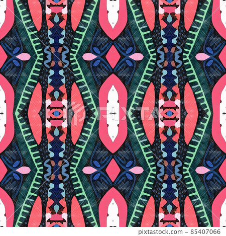 Watercolor sketch ethnic seamless pattern Watercolor sketch ethnic seamless pattern 85407066