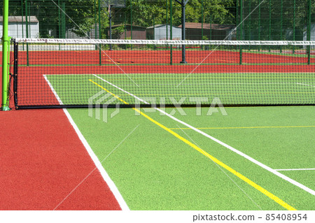 Tennis Court. Court Net 85408954