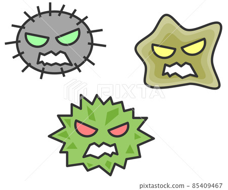 Illustration of viral bacteria that cause infectious diseases Illustration of viral bacteria that cause infectious diseases 85409467