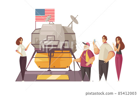 Lunar Module Excursion Composition - Stock Illustration [85412003] - PIXTA