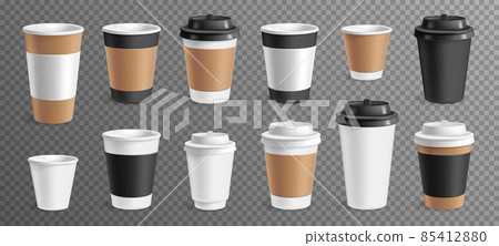 Coffee Cups Transparent Set 85412880
