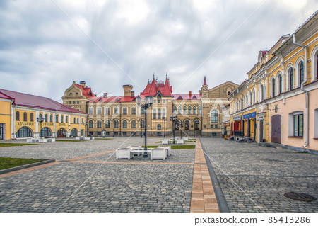 Historical center of the city. The Red Square. Rybinsk. Yaroslavskaya oblast. Russia 85413286