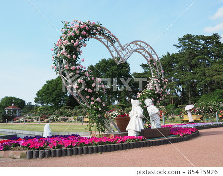 [Maebashi City] Rose Garden Arch that connects love 85415926