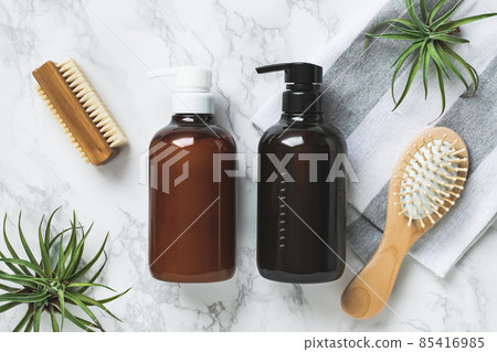 Shampoo bottle Natural hair care image material 85416985