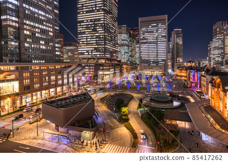 《Tokyo》 Night view of Tokyo Station / Marunouchi Business District 85417262