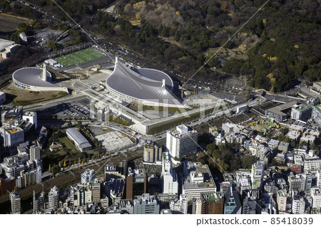 代代木國立體育場附近的鳥瞰圖 代代木國立體育場附近的鳥瞰圖 85418039
