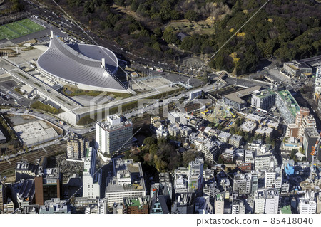 代代木國立體育場附近的鳥瞰圖 85418040