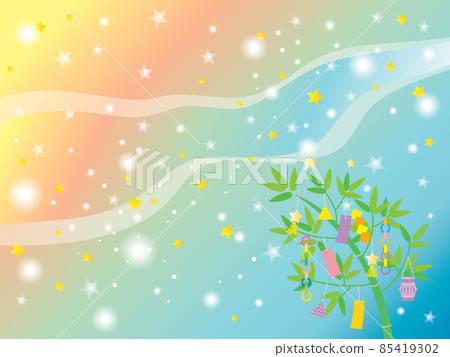 Scenery of the Milky Way on the night of Tanabata 85419302