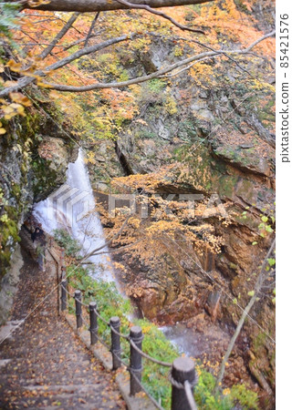 Kaminari Falls with a dynamic flow Kaminari Falls with a dynamic flow 85421576