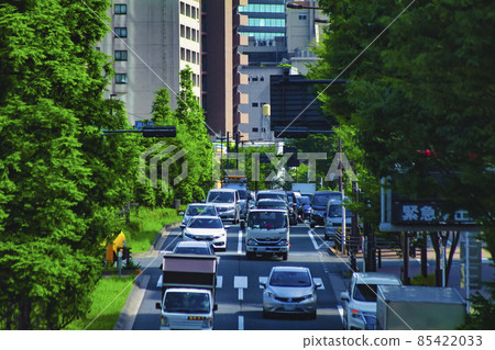 Transportation on Yamate-dori: Cityscape of Route 317 [Urban image] 85422033