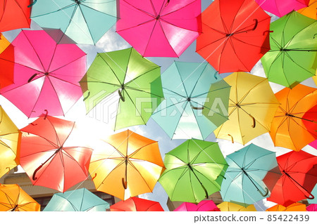 Umbrella Sky Project in Agueda, Portugal 85422439