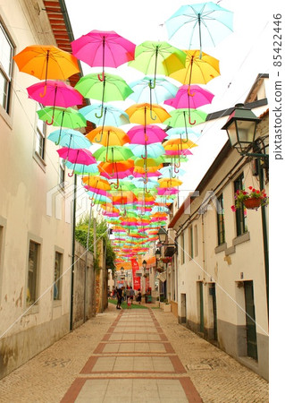 Umbrella Sky Project in Agueda, Portugal 85422446