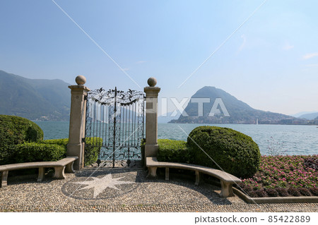Switzerland Lugano Lake Lugano and Mount San Salvatore Switzerland Lugano Lake Lugano and Mount San Salvatore 85422889