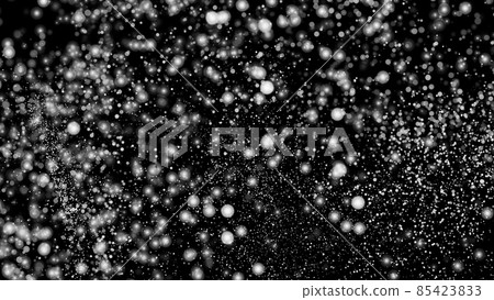 White Snow Falling on Isolated Black Background White Snow Falling on Isolated Black Background 85423833