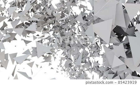 Abstract background of triangles on white background 85423919