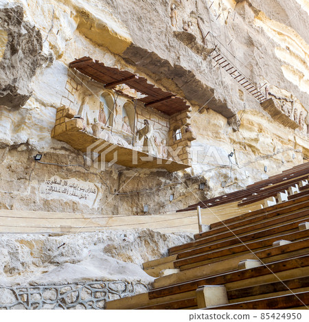 Mural at Virgin Mary and St. Simon the Tanner Cathedral, Saint Samaan The Tanner Monastery, Cairo Mural at Virgin Mary and St. Simon the Tanner Cathedral, Saint Samaan The Tanner Monastery, Cairo 85424950