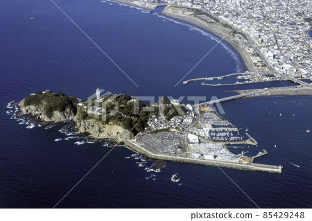 江之島的鳥瞰圖 85429248