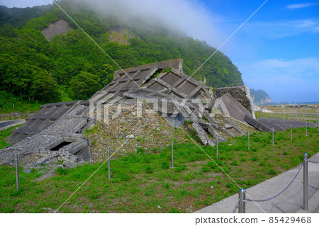 地震和海嘯的遺跡，傳承下來的傳統遺跡，Aketo海岸潮堤，三陸海岸，北山崎，東北，田畑村，岩手縣（7） 85429468