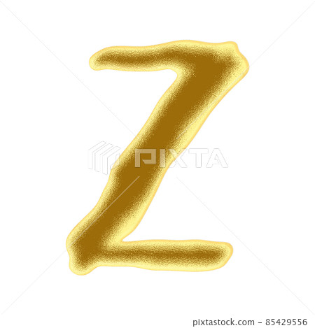 Gold bullion letter.Art font. Gold bullion letter.Art font. 85429556