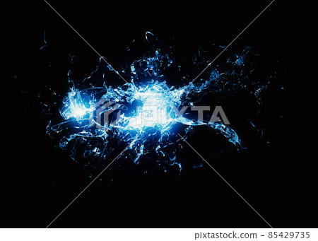 3D Water splashes tiger 3D Water splashes tiger 85429735