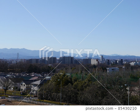 Tama New Town seen from the vicinity of Tennomori Park (One Hundred Views of New Tokyo) 85430210