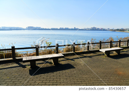 從京濱島綠島公園（東京都大田區）看守崎公園和羽田動橋 [2021.12] 85430657