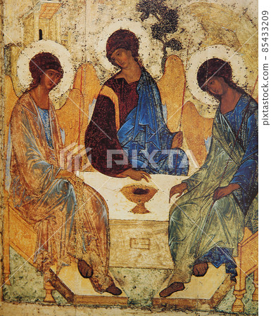 mosaic in church of savior of Neredica, Novgorod, Russia 85433209