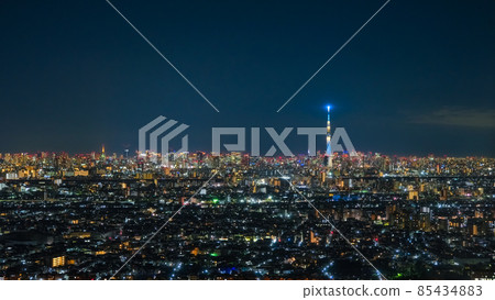 從千葉縣市川市的 I-Link Town 展望設施眺望東京的夜景 85434883