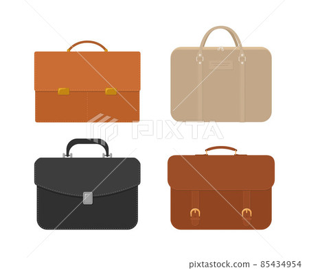 Briefcase isolated on white background. Cartoon flat style Briefcase isolated on white background. Cartoon flat style 85434954
