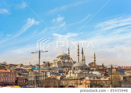 Suleymaniye mosque in spring 85435946