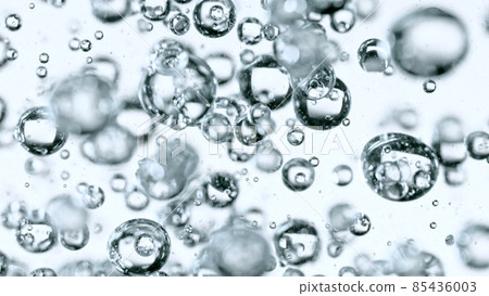 Moving Bubbles on White Background Moving Bubbles on White Background 85436003