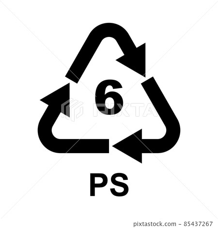 Plastic Recycling Symbol Class 6 PS Plastic Recycling Symbol Class 6 PS 85437267