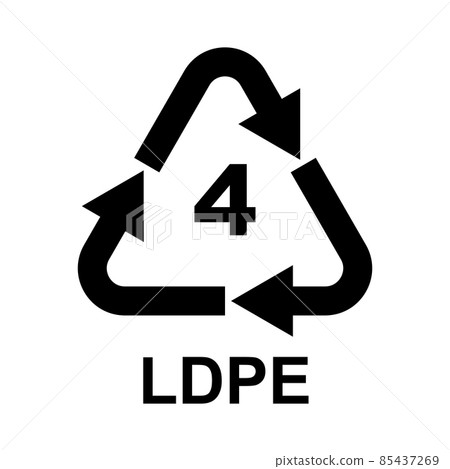 Plastic Recycling Symbol Class 4 LDPE Plastic Recycling Symbol Class 4 LDPE 85437269