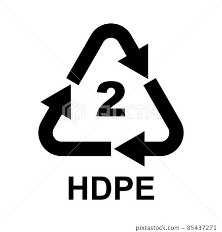 Plastic Recycling Symbol Class 2 HDPE 85437271