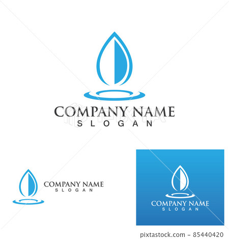 Water drop Logo Template vector 85440420